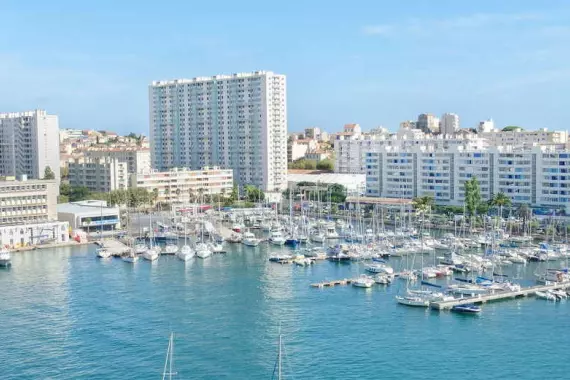 Toulon, France, view of the harbor