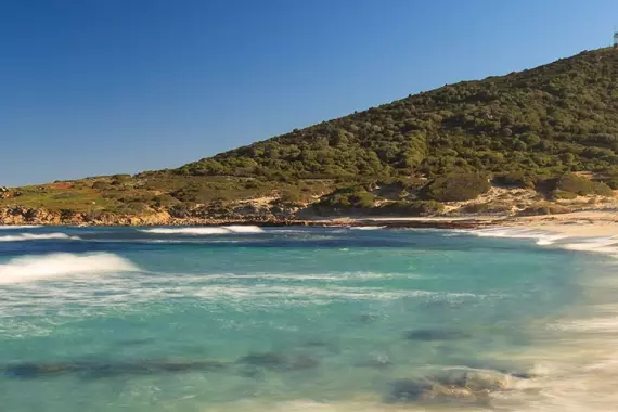 Ile Rousse, Corsica: beach view