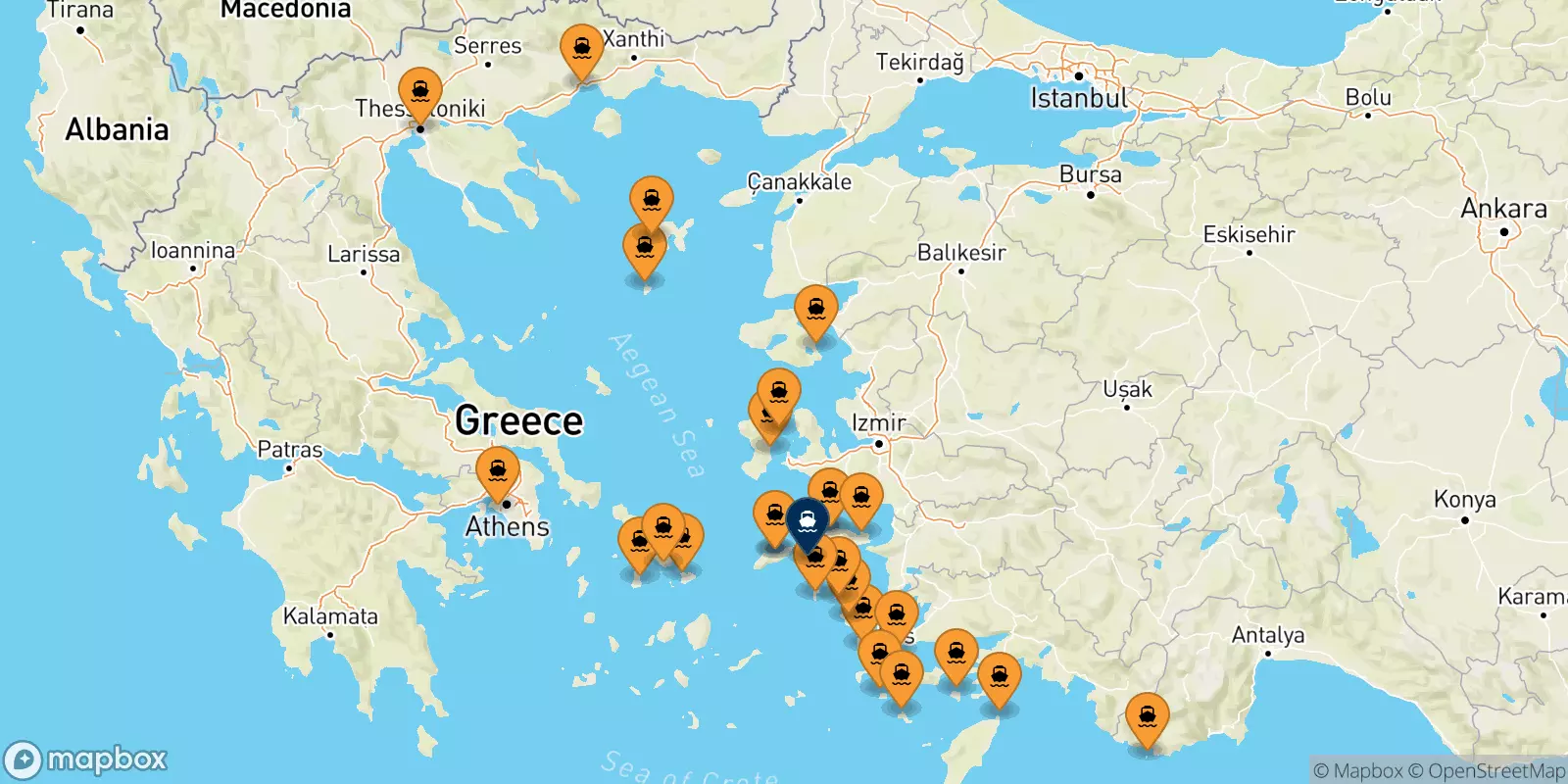 Ferries to Fourni