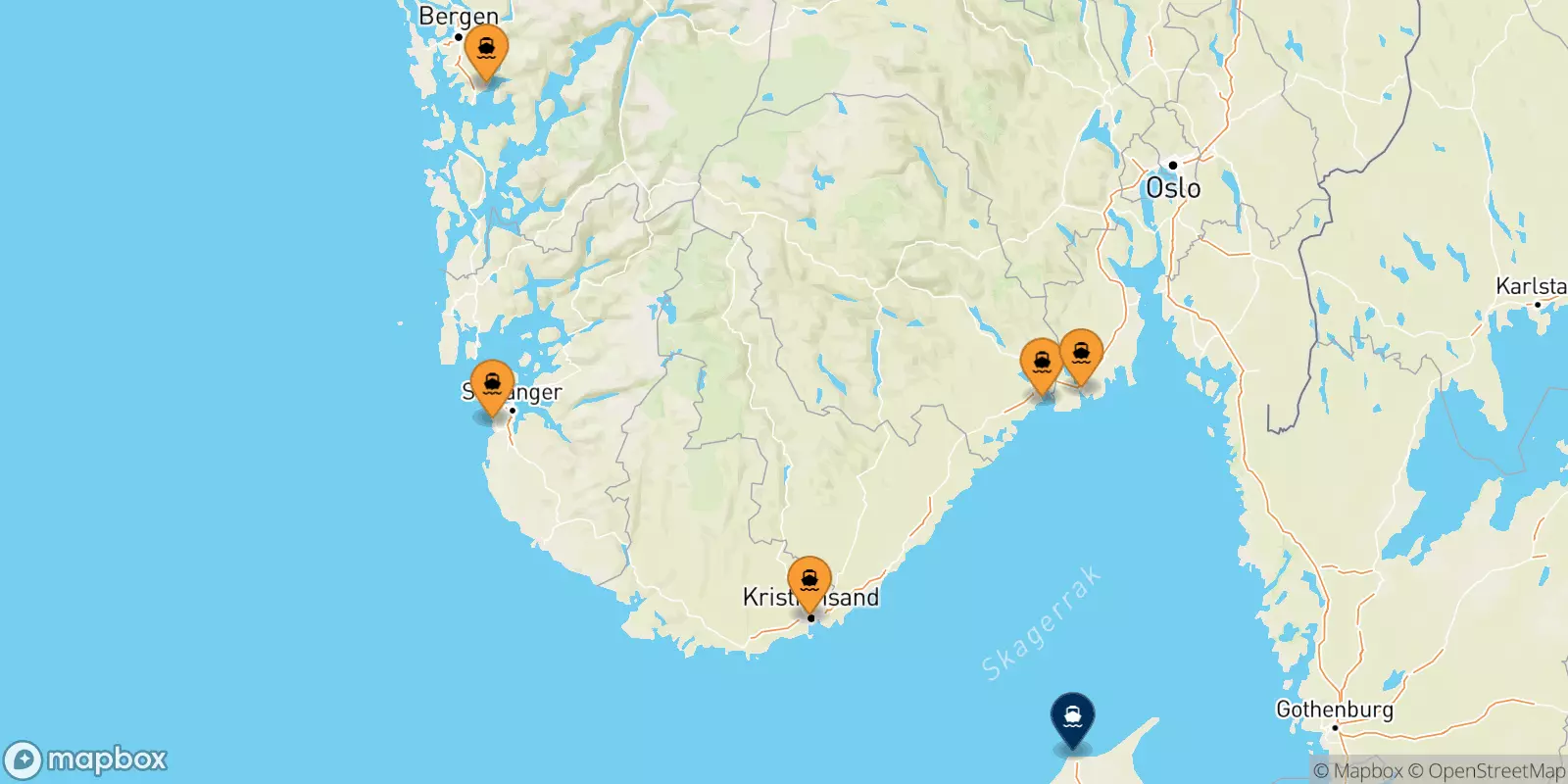 Ferries to Hirtshals