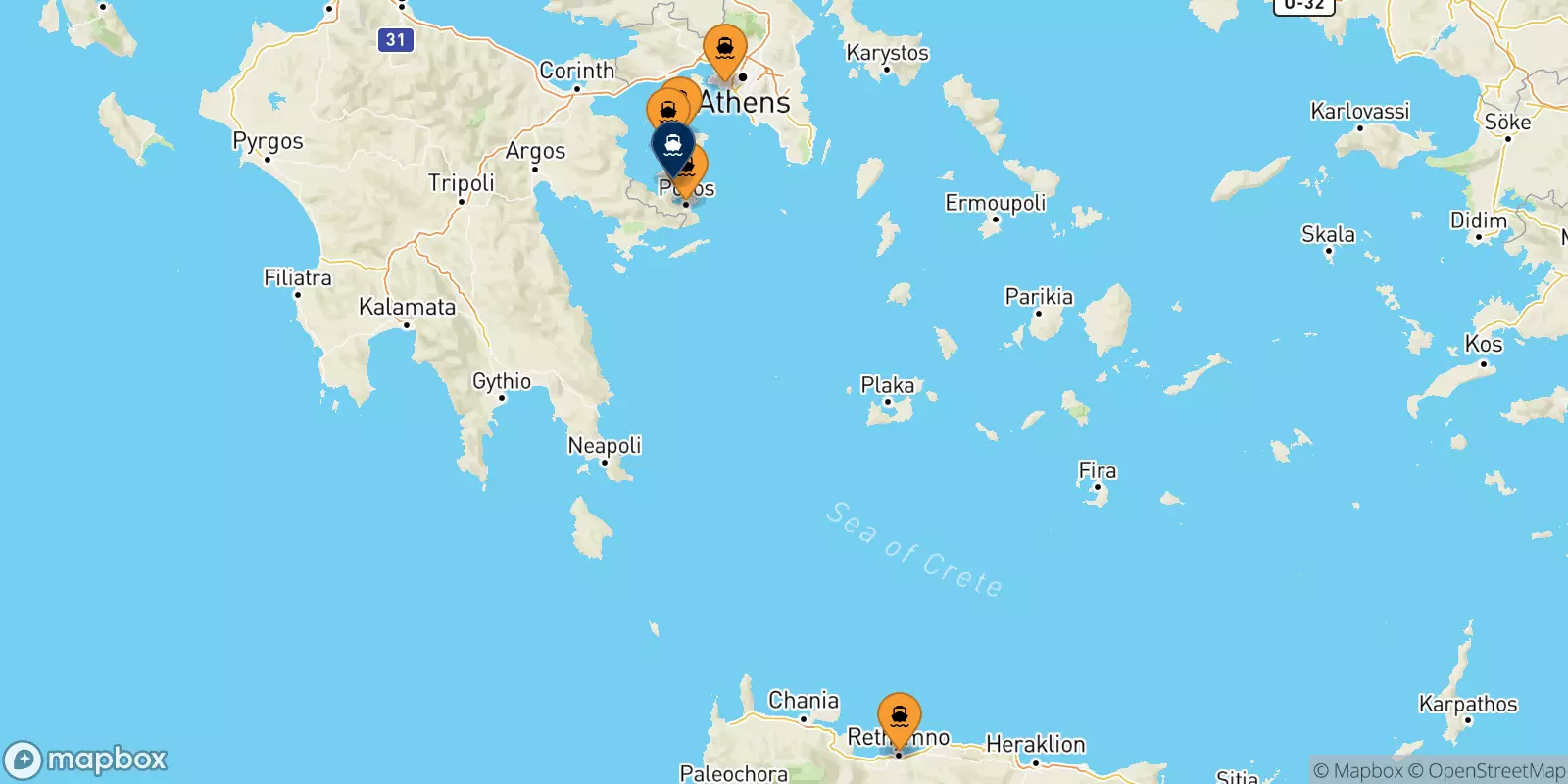 Ferries to Methana