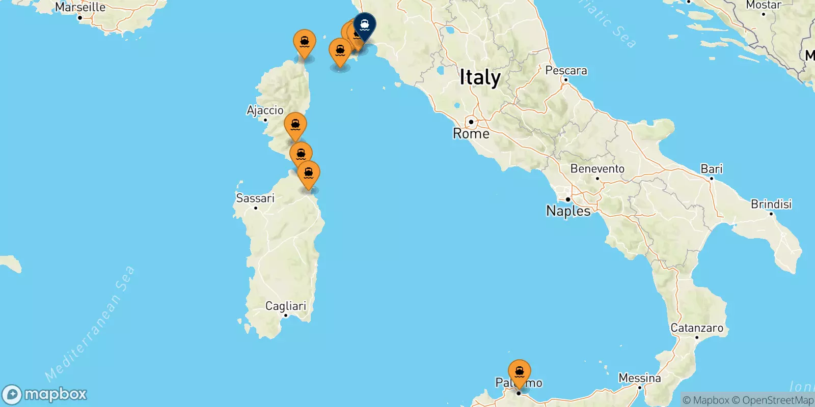 Ferries to Piombino