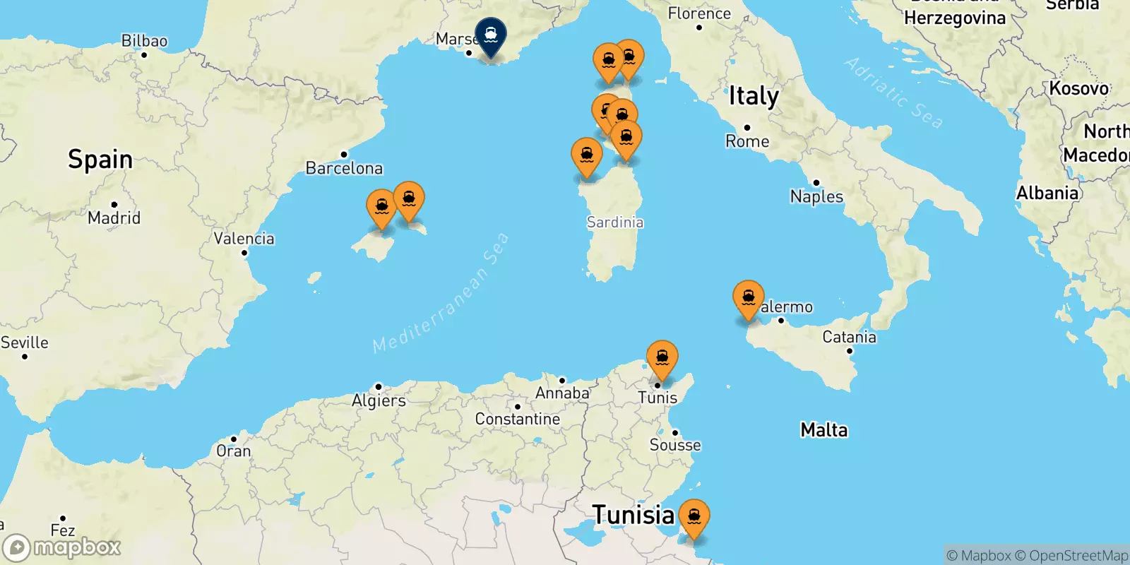 Ferries to Toulon