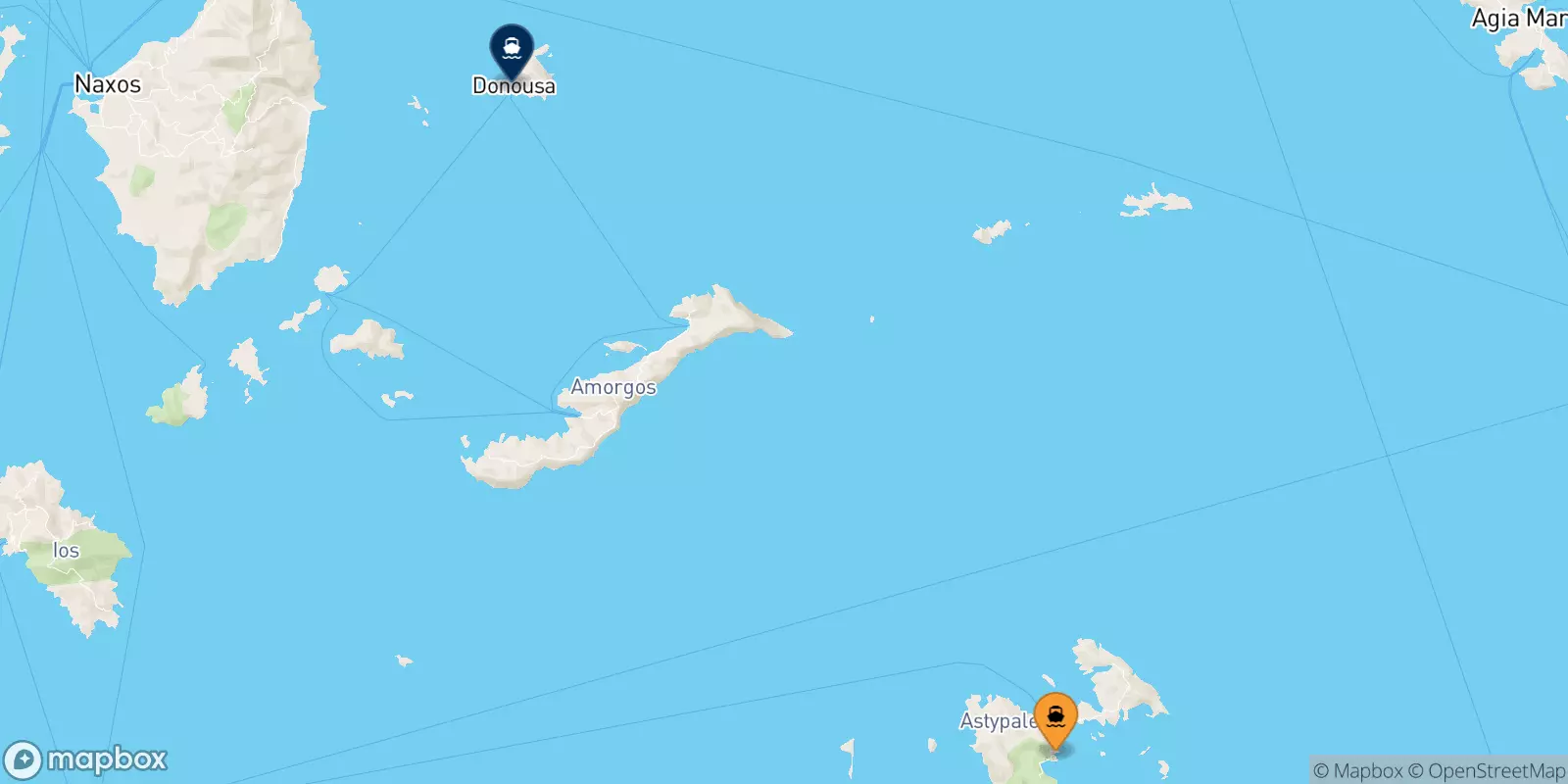 Ferries from the Dodecanese Islands to Donoussa