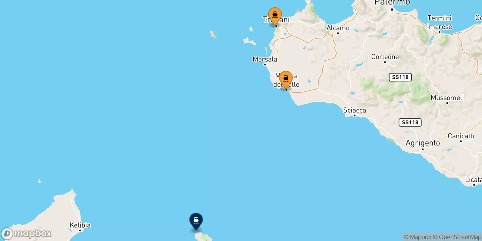 Ferries from Italy to Pantelleria Island