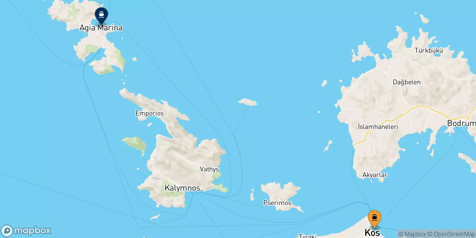 Ferries from Kos to Leros