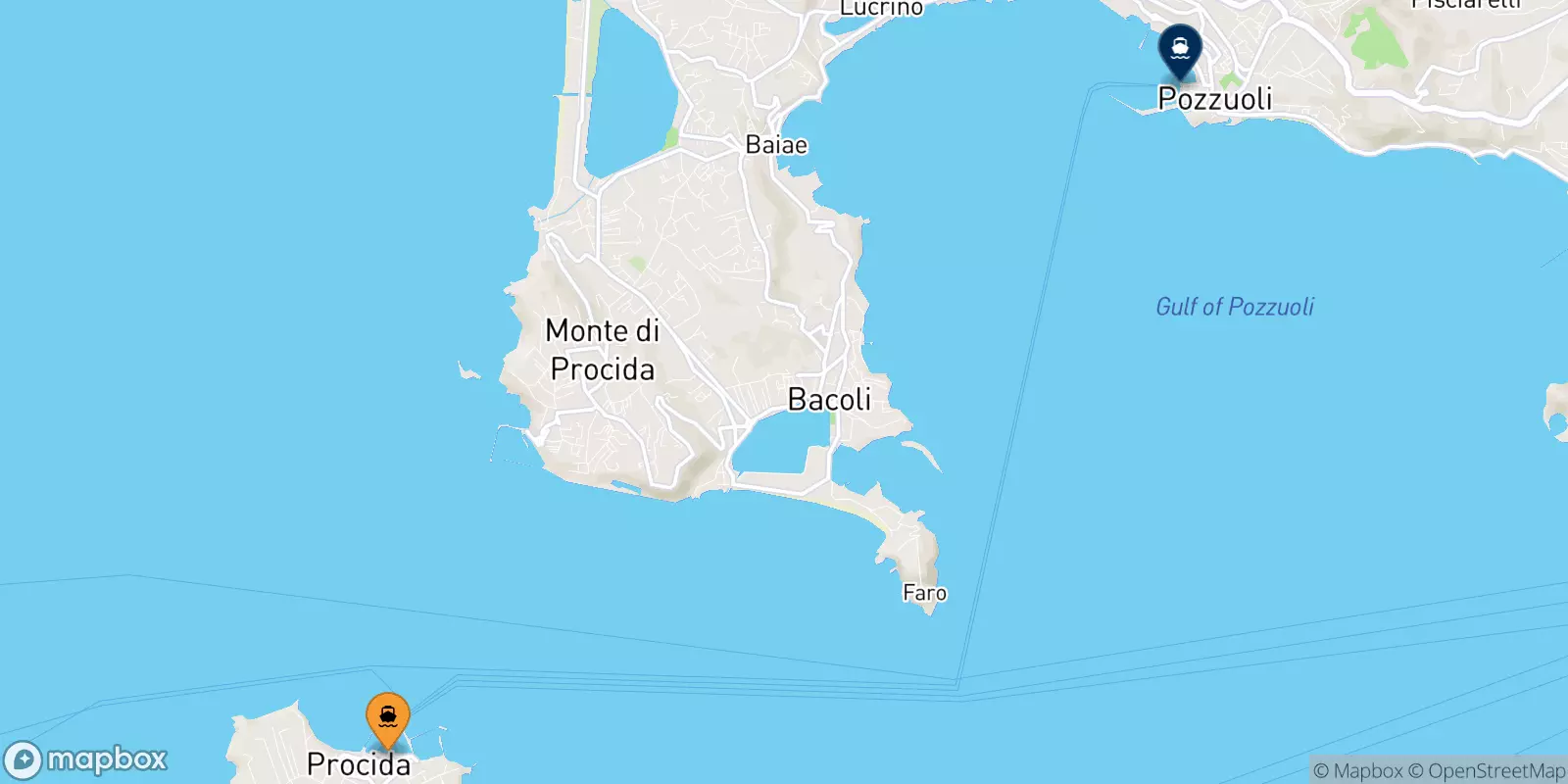 Ferries from Procida to Gulf Of Naples