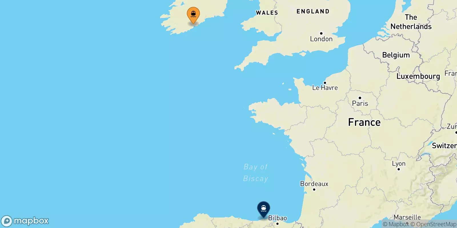 Ferries from Cork to Santander