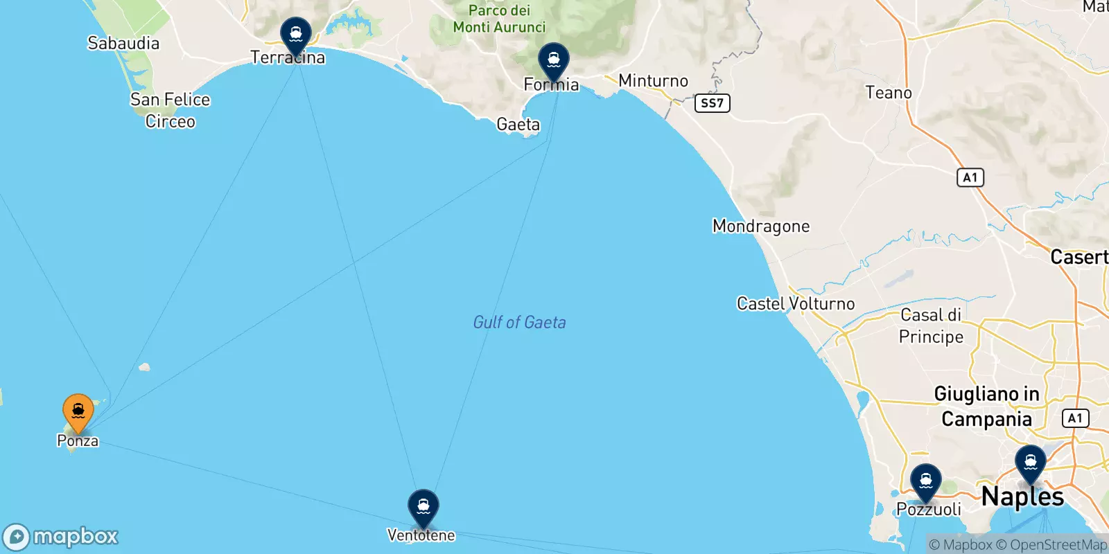 Ferries from Ponza