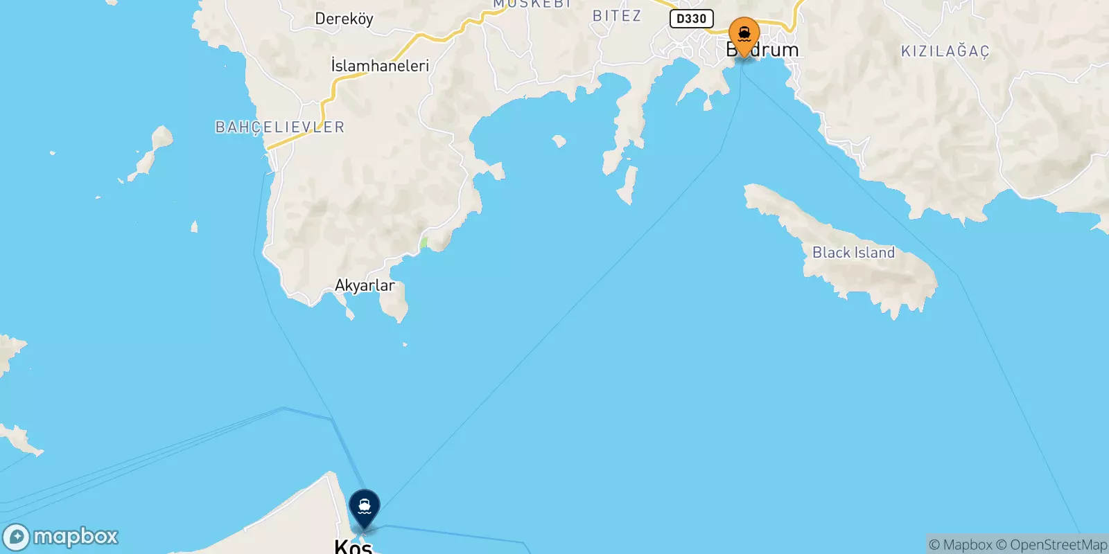 Ferries from Turgutreis to Kos