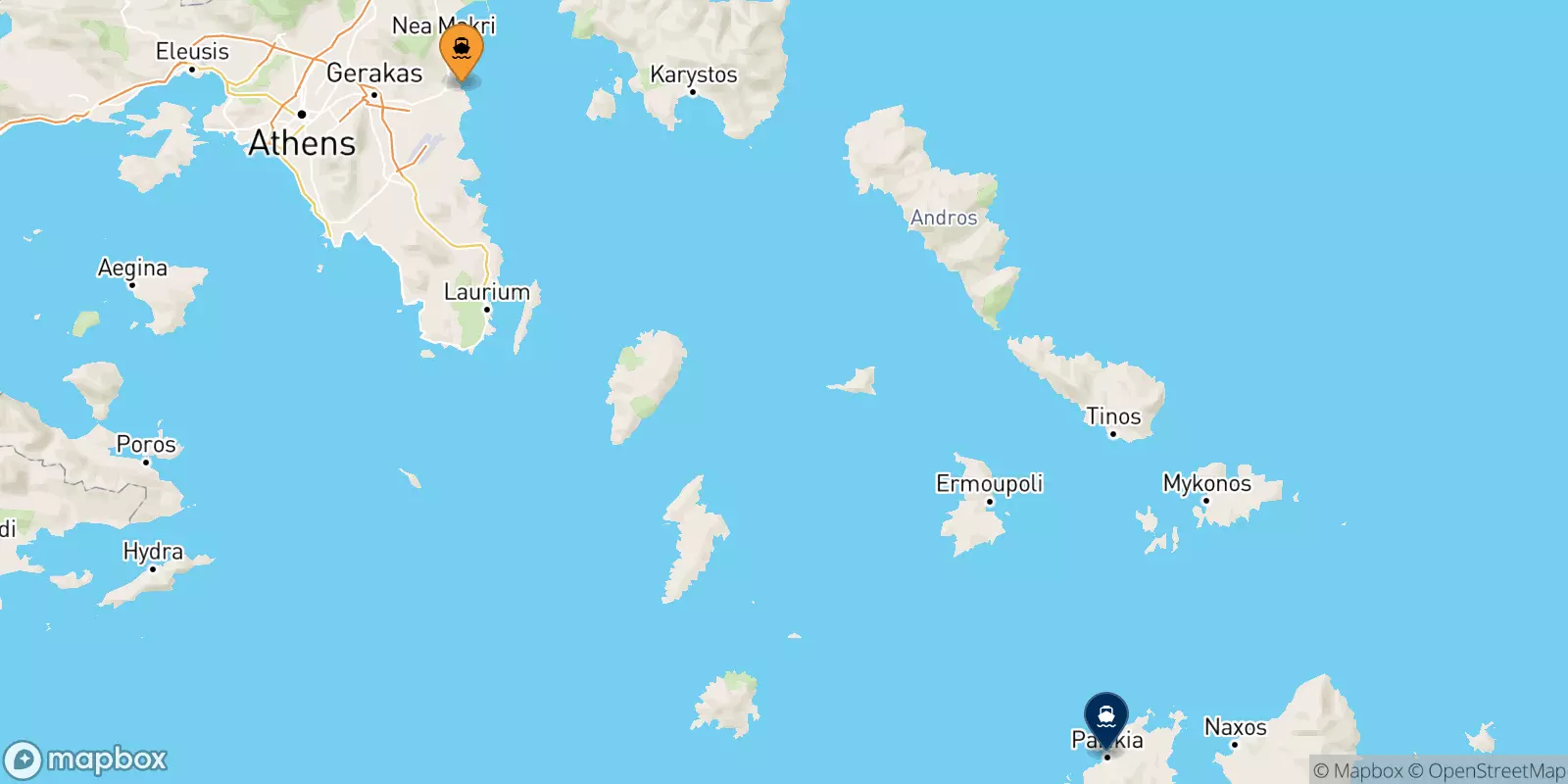 Ferries from Rafina to Paros