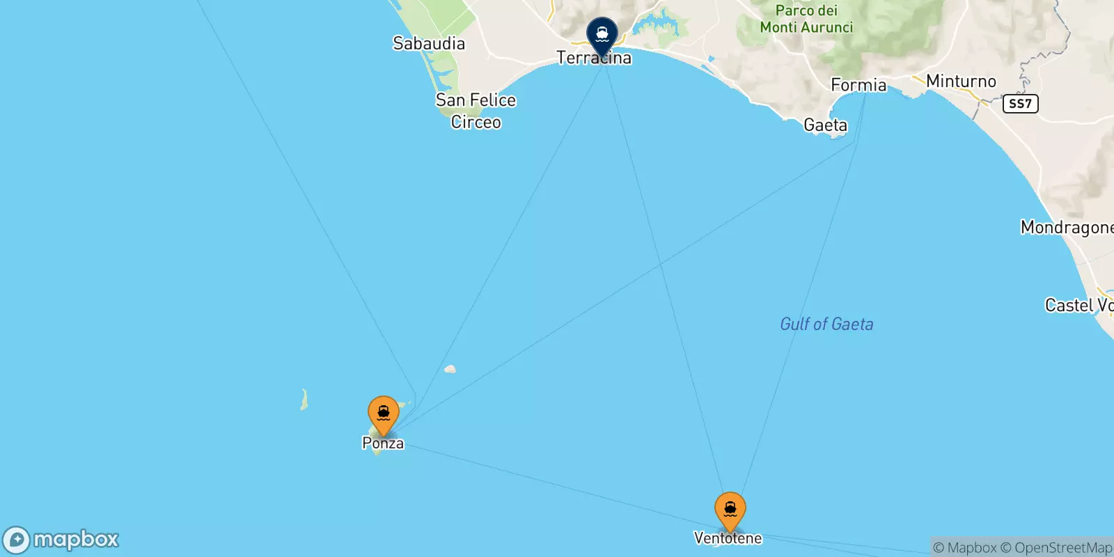 Ferries to Terracina