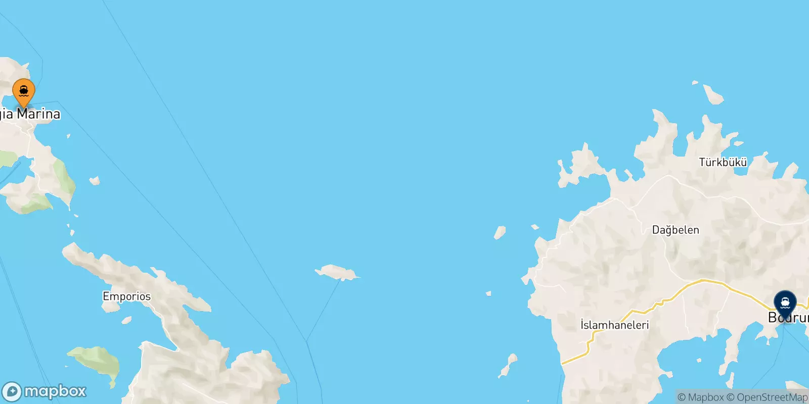 Ferries from Leros to Turgutreis