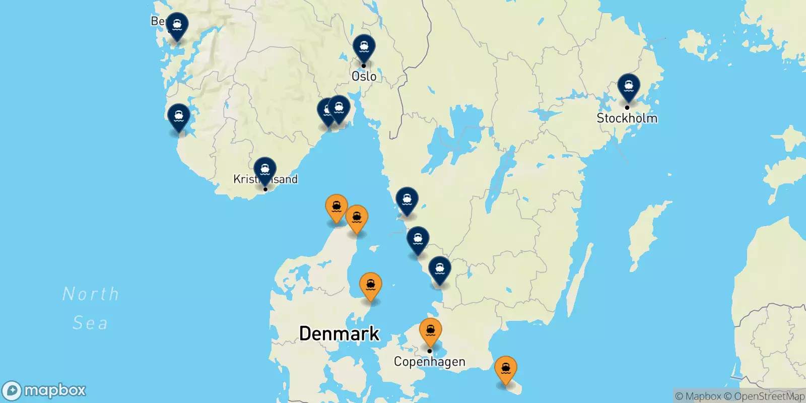 Ferries from Denmark