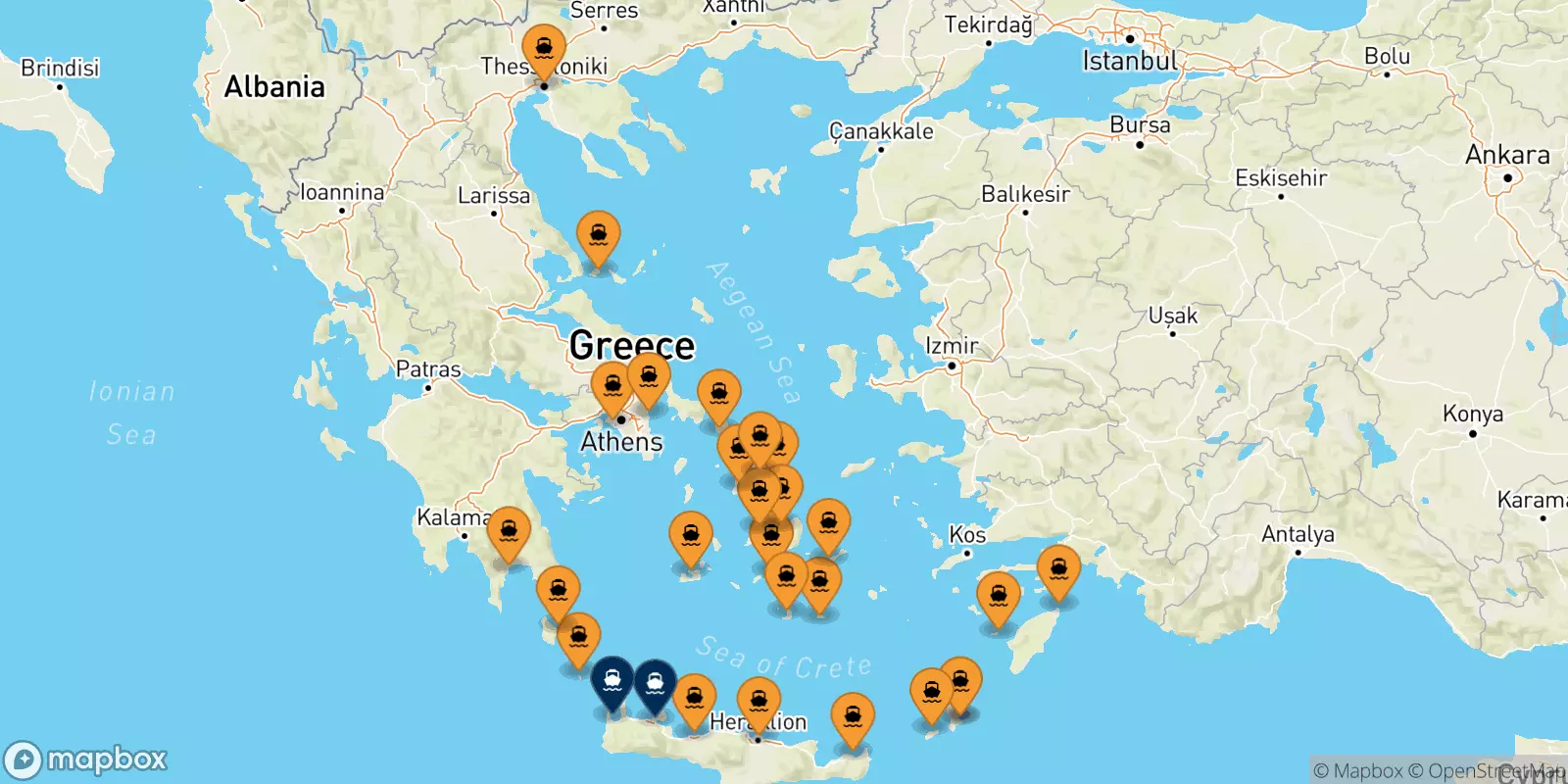 Ferries to Crete