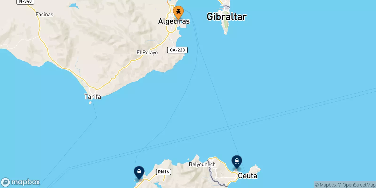 Ferries from Algeciras