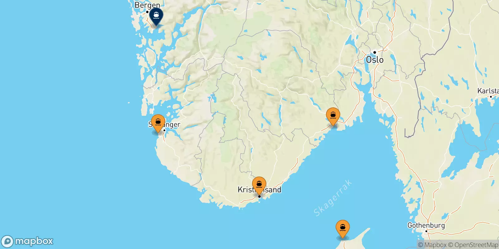 Ferries to Bergen