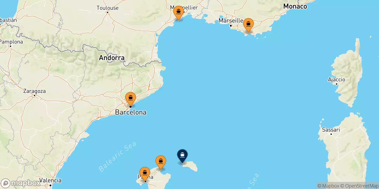 Ferries to Ciutadella (Minorca)